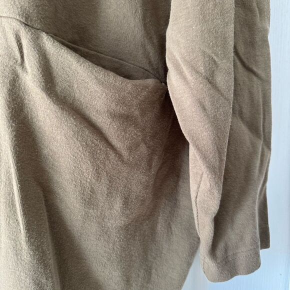 FP Beach by Free People Slouchy Cowl Neck Tunic Hoodie – XS – Taupe - Picture 9 of 10